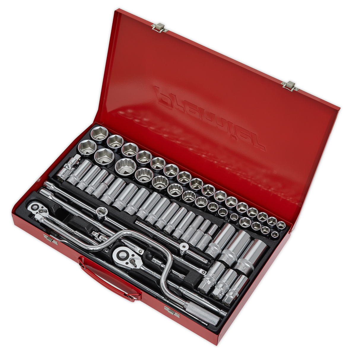Premier Metric/Imperial/Whitworth Socket Set, 3/8" & 1/2"Sq Drive, 64pc