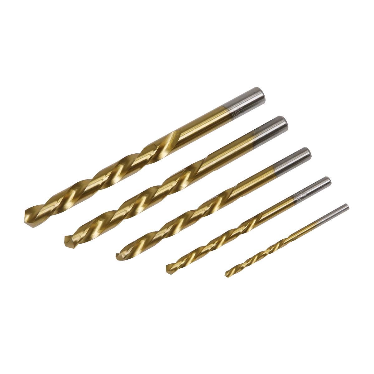 Left-Hand Spiral Drill Bit Set 5pc