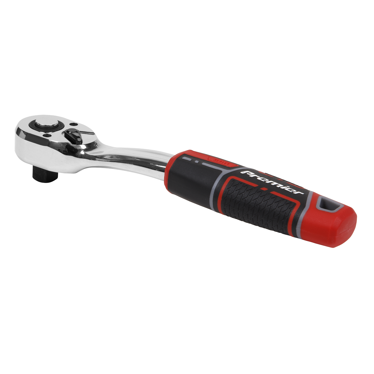 Premier Pear-Head Offset Ratchet Wrench with Flip Reverse 1/2"Sq Drive