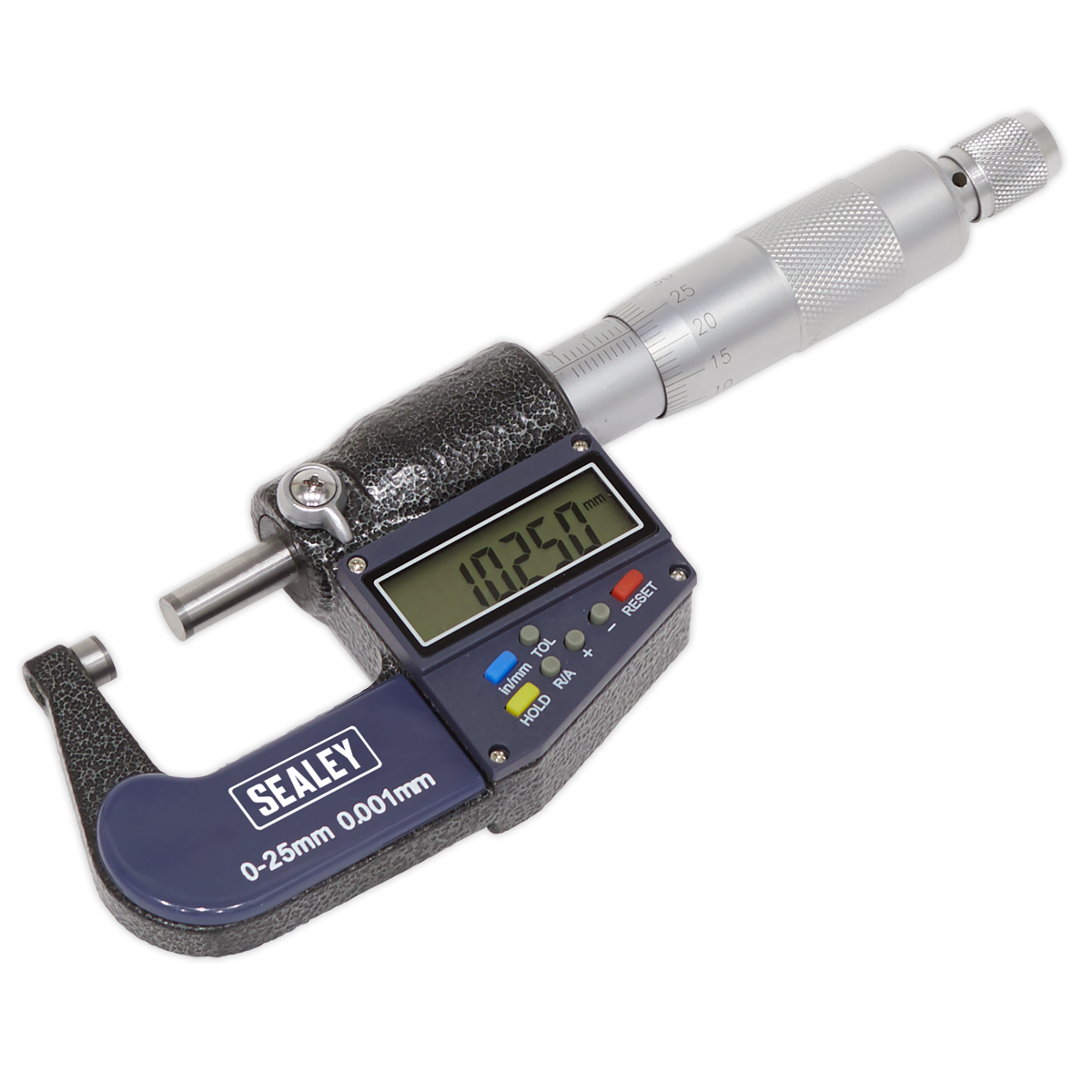 Sealey Digital External Micrometer 0-25mm(0-1") - B