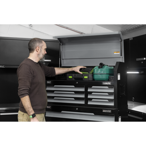 Superline Pro® Topchest & Rollcab Combination 12 Drawer & 1 Door Cupboard - Grey