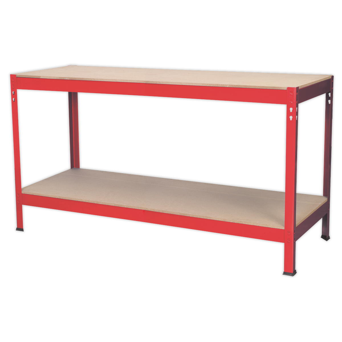 Steel Workbench with Wooden Top 1.53m