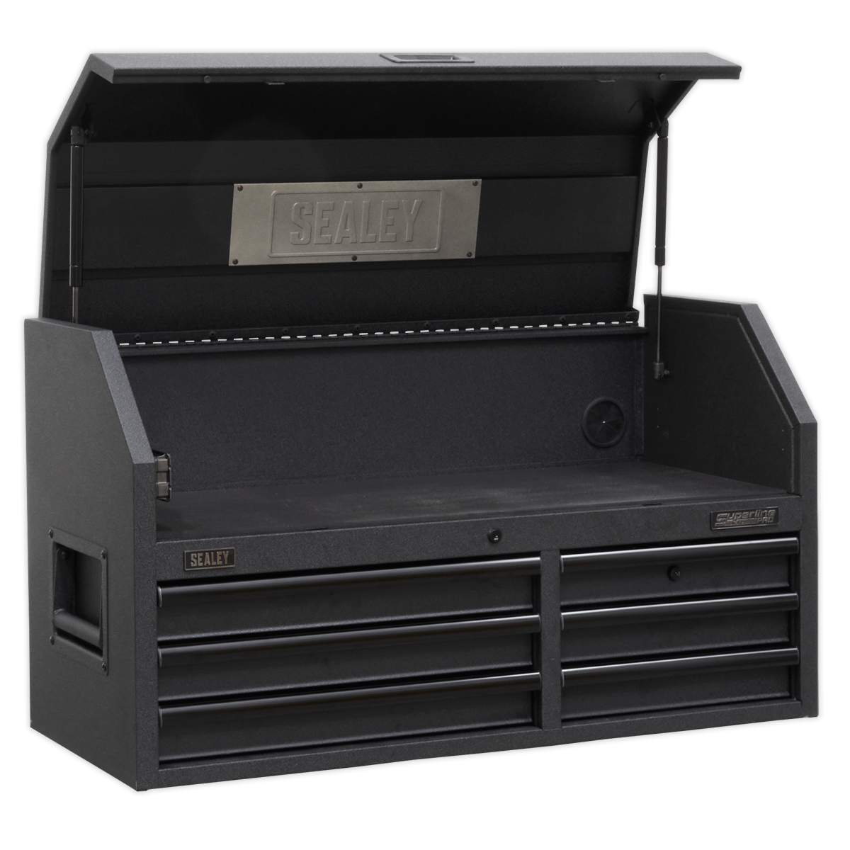 Superline PRO® Black Edition Topchest with 6 Soft Close Drawers & Power Strip 1030mm