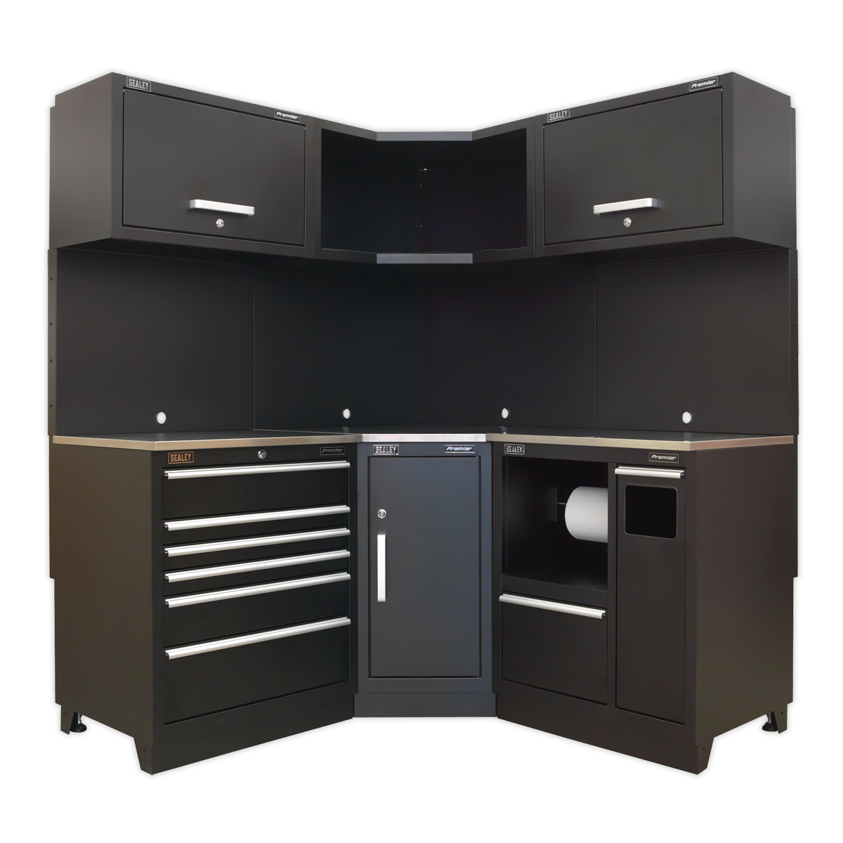 Premier™ Corner Storage System with Stainless Worktop 1.71m