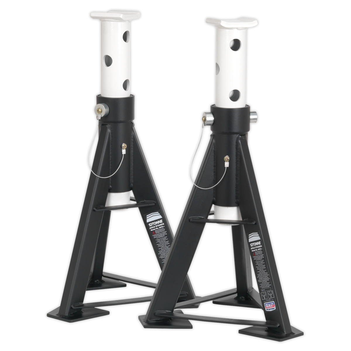 Premier High Level Axle Stands, 12 Tonne Capacity per Stand (AS12)