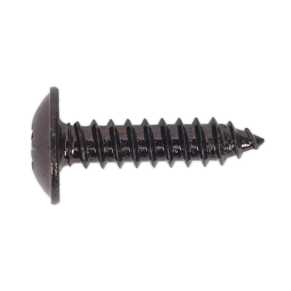 Self-Tapping Pozi Flanged Head Screw 4.8 x 19mm, Black - Pack of 100