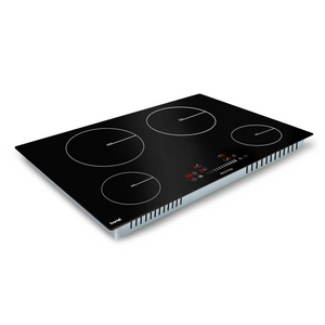 Baridi DH179 Built-in Electric Integrated Induction Cooker Hob with 4 Cooking Zones 77cm, Touch Control, Timer, 7200W, Black Glass