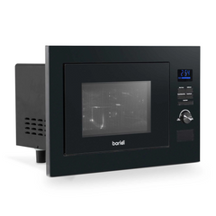 Baridi DH198 25 Litre Built In Integrated Electric Microwave Cooking Oven with Grill 900W Black