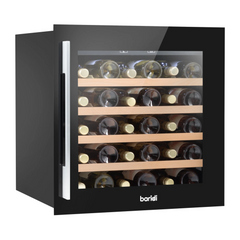 Baridi DH206 36 Bottle Built In Wine Cooler Fridge with Digital Touchscreen Controls and LED Light Black