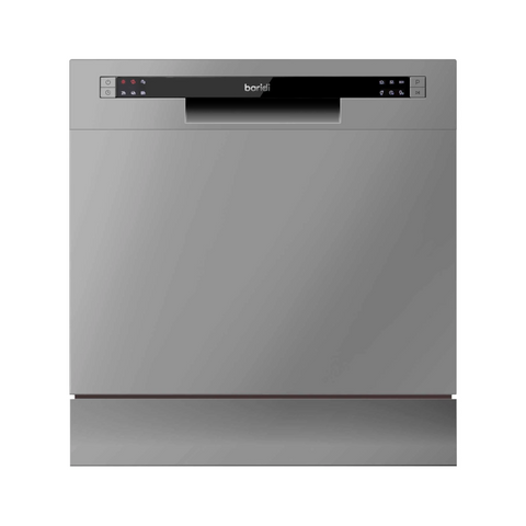 Baridi Compact Tabletop 8L Dishwasher with 8 Place Settings - Silver - A