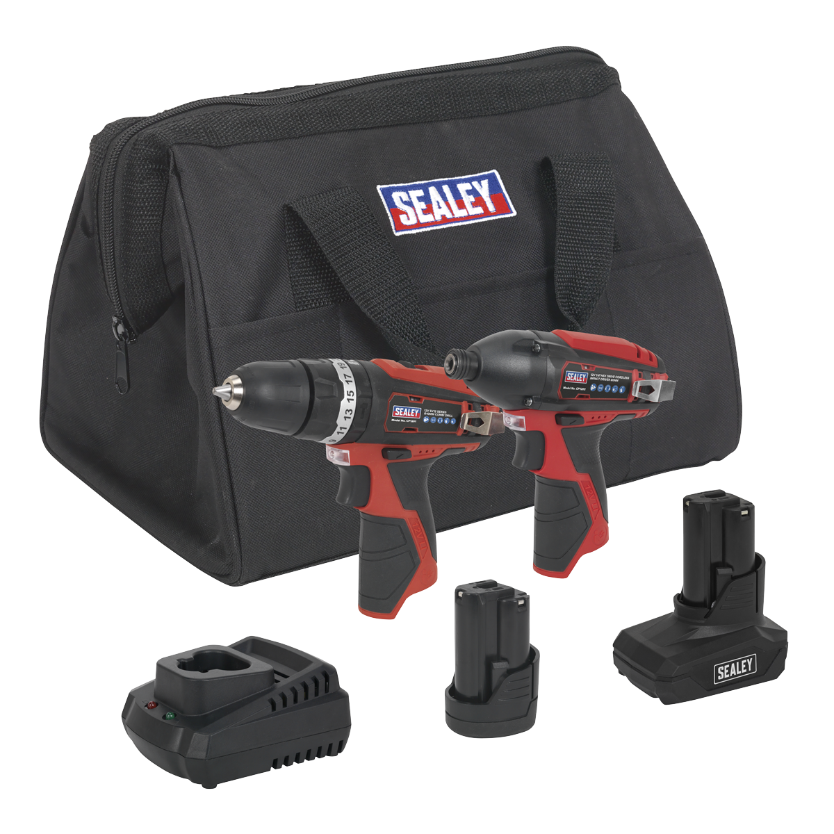 2 x SV12 Series Cordless Power Tool Kit 12V - 2 Batteries