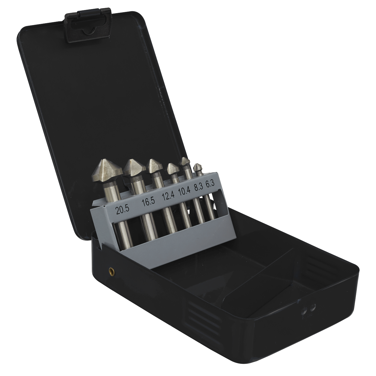 90° Countersink Bit Set 3 x V Flutes 6pc