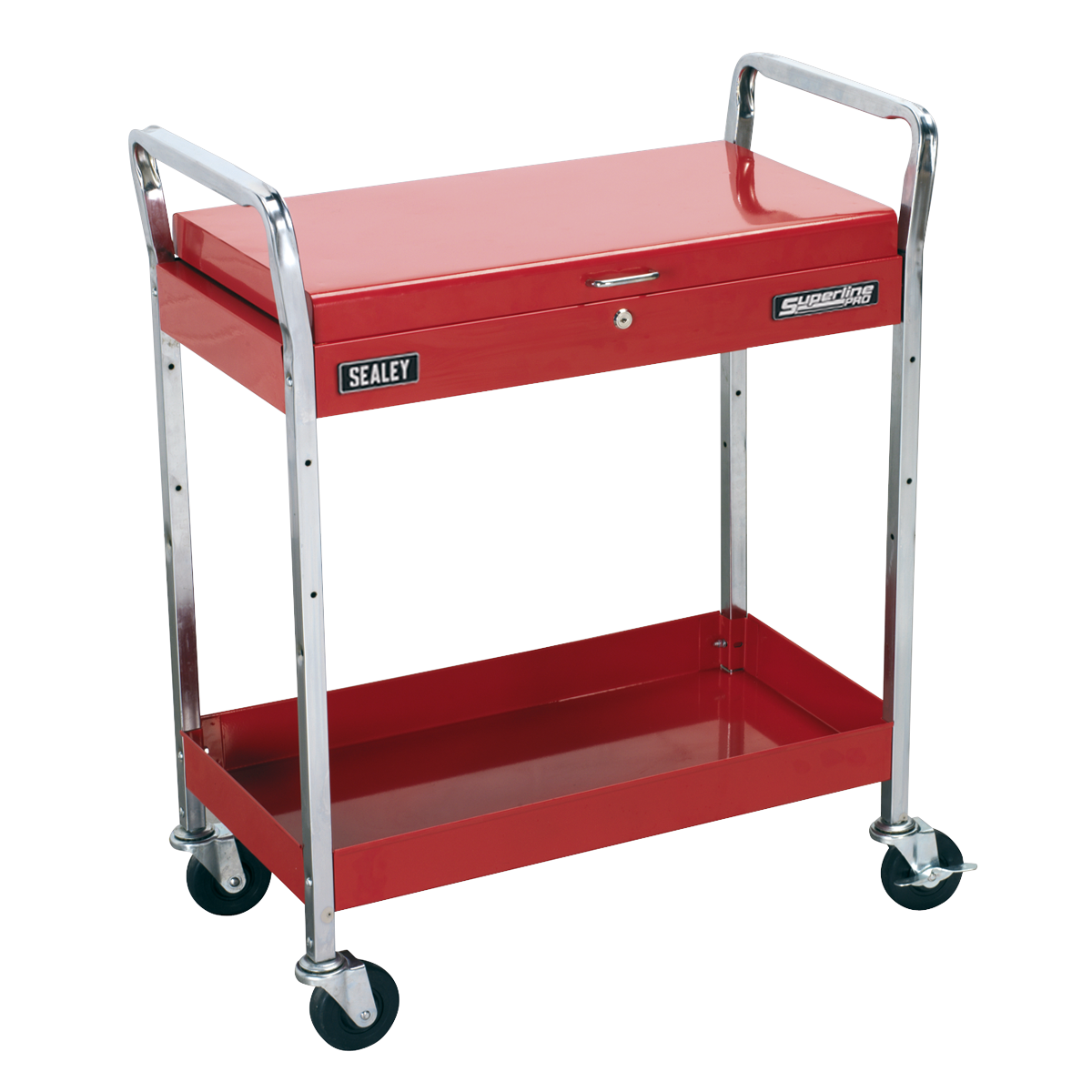 Superline PRO® Heavy-Duty Workshop Trolley with Lockable Top, 2-Level (CX104)