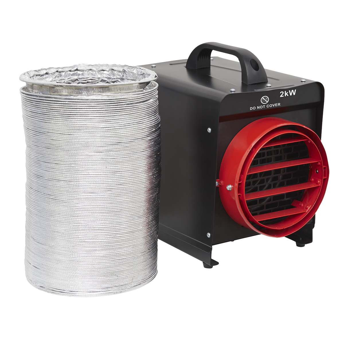 Industrial Fan Heater with Ducting 2kW