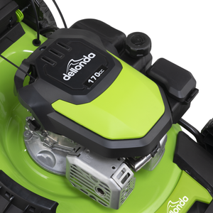 Dellonda Self-Propelled Petrol Lawnmower Grass Cutter with Height Adjustment & Grass Bag 170cc 20"/51cm 4-Stroke Engine