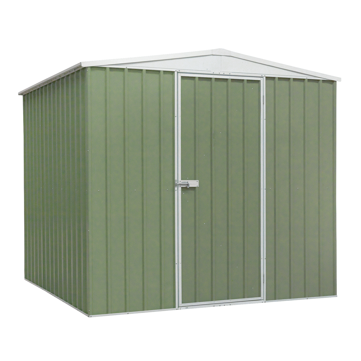 Dellonda Galvanized Steel Storage Shed with Apex Style Roof 230 x 230 x 220cm - Green