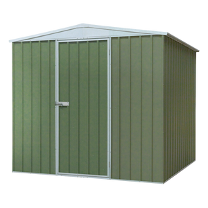 Dellonda Galvanized Steel Storage Shed with Apex Style Roof 230 x 230 x 220cm - Green
