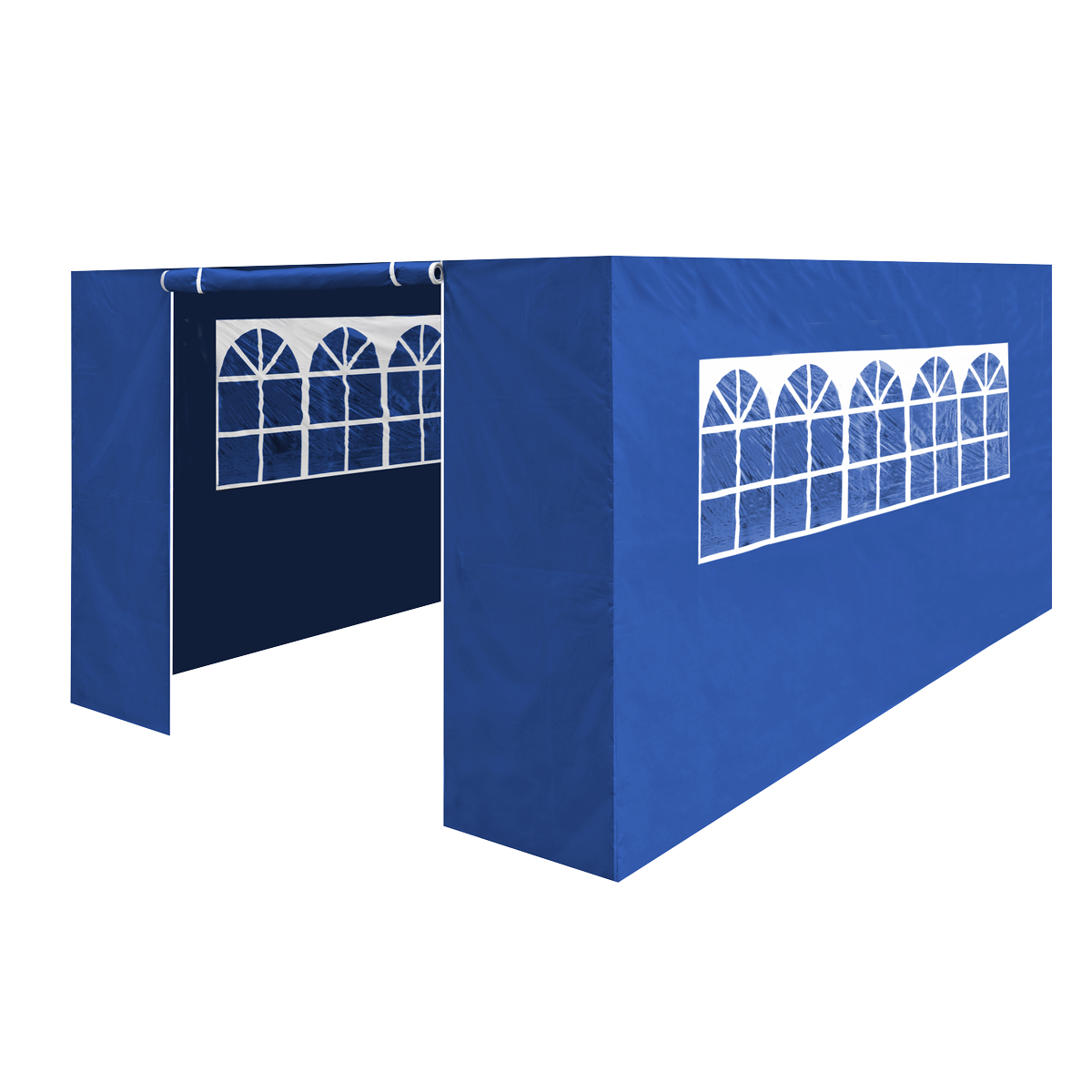 Dellonda Premium Side Walls/Doors/Windows for Gazebo/Marquee, Fits 3 x 4.5m Models - Blue