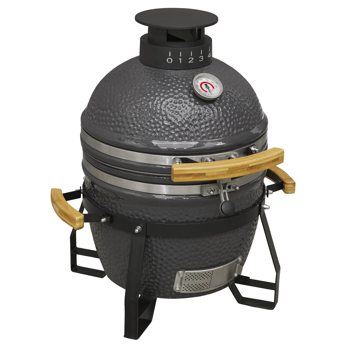 Dellonda Deluxe 16"(40cm) Ceramic Kamado Style BBQ