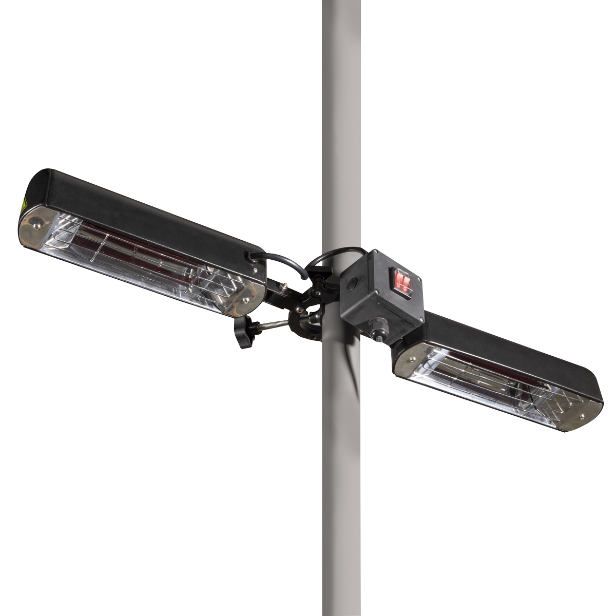 Dellonda Folding Parasol/Gazebo/Patio Outdoor Infrared Heater, Two Panels, Extra Long 5M Cable, 1600W