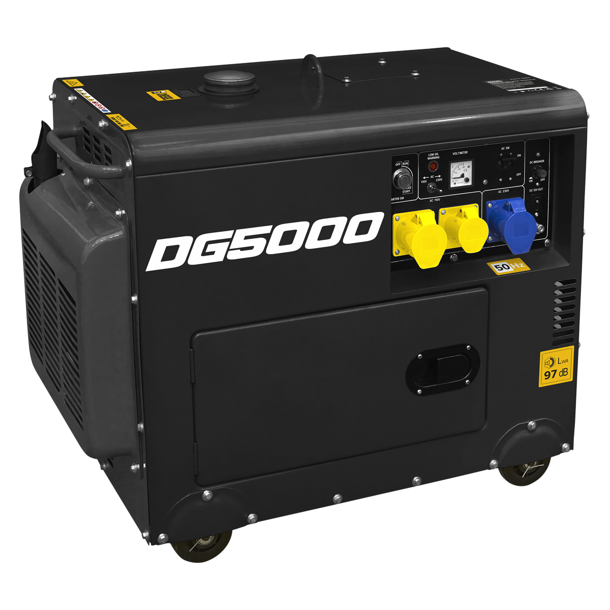 5000W Generator 4-Stroke Engine 110/230V