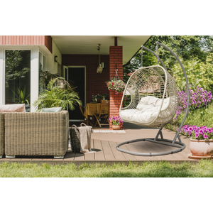 Dellonda Double Swinging Egg Chair with Cushion