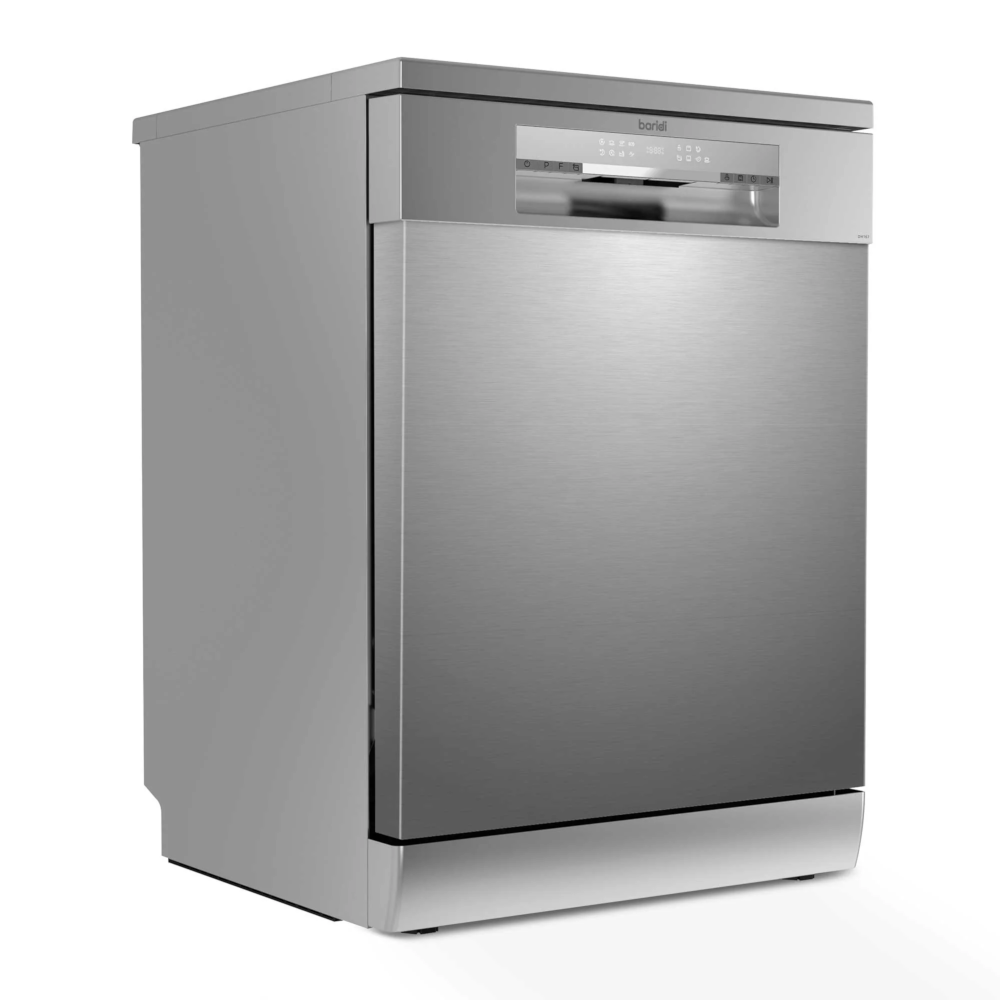 Baridi DH167 Freestanding Dishwasher 60cm, 14 Place Settings, 8 Programmes, Silver