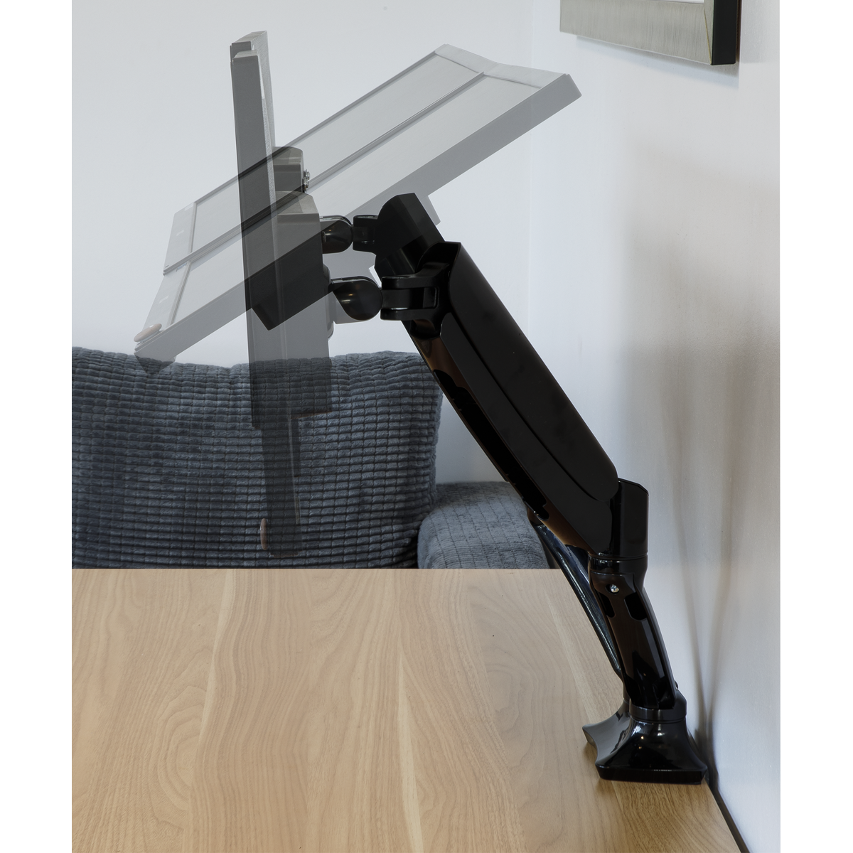 Dellonda Double Monitor Adjustable Arm with 360° Rotation, Black (DH25)