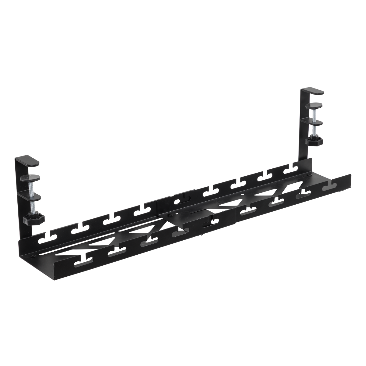 Dellonda Extendable Cable Management Tray 435/730 x 130 x 190 - Black