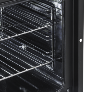 Baridi 90cm Built-In Double Oven, 88L Capacity, Energy Rating A - Black