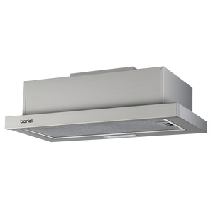 Baridi Telescopic Cooker Hood with Aluminium Filters 60cm - Stainless Steel