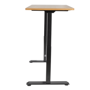 Dellonda Oak Electric Height Adjustable Standing Desk, 1400 x 700mm Dual Motor 100kg
