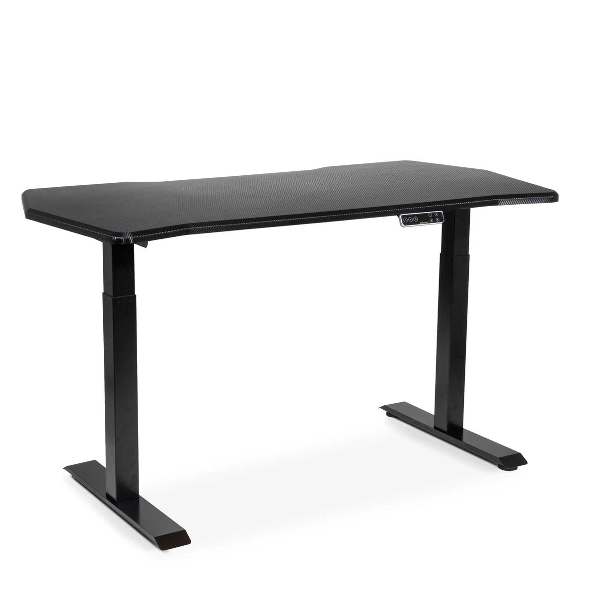 Dellonda Dual Motor Height-Adjustable Desk, 140 x 70cm, Carbon Fibre Desktop (DH35) (Factory Refurbished A)