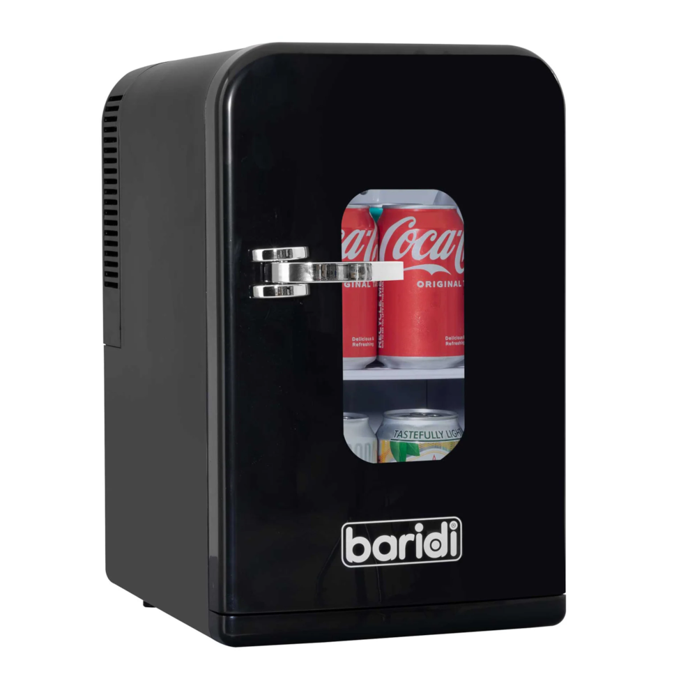 Baridi DH95 Portable Food, Drinks Mini Cooler Fridge and Warmer, 15 Litre Capacity, Black