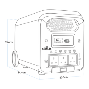 Dellonda Portable Power Station 3000W