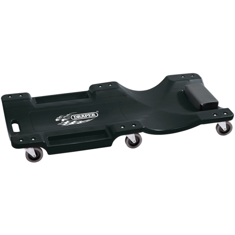 Draper 81908 Mechanics Garage Workshop Work Creeper and Chair Seat 120kg Black