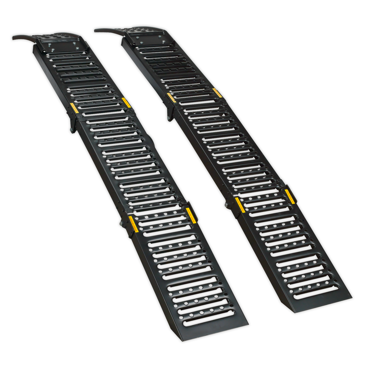 Steel Folding Loading Ramps 500kg Capacity - Pair