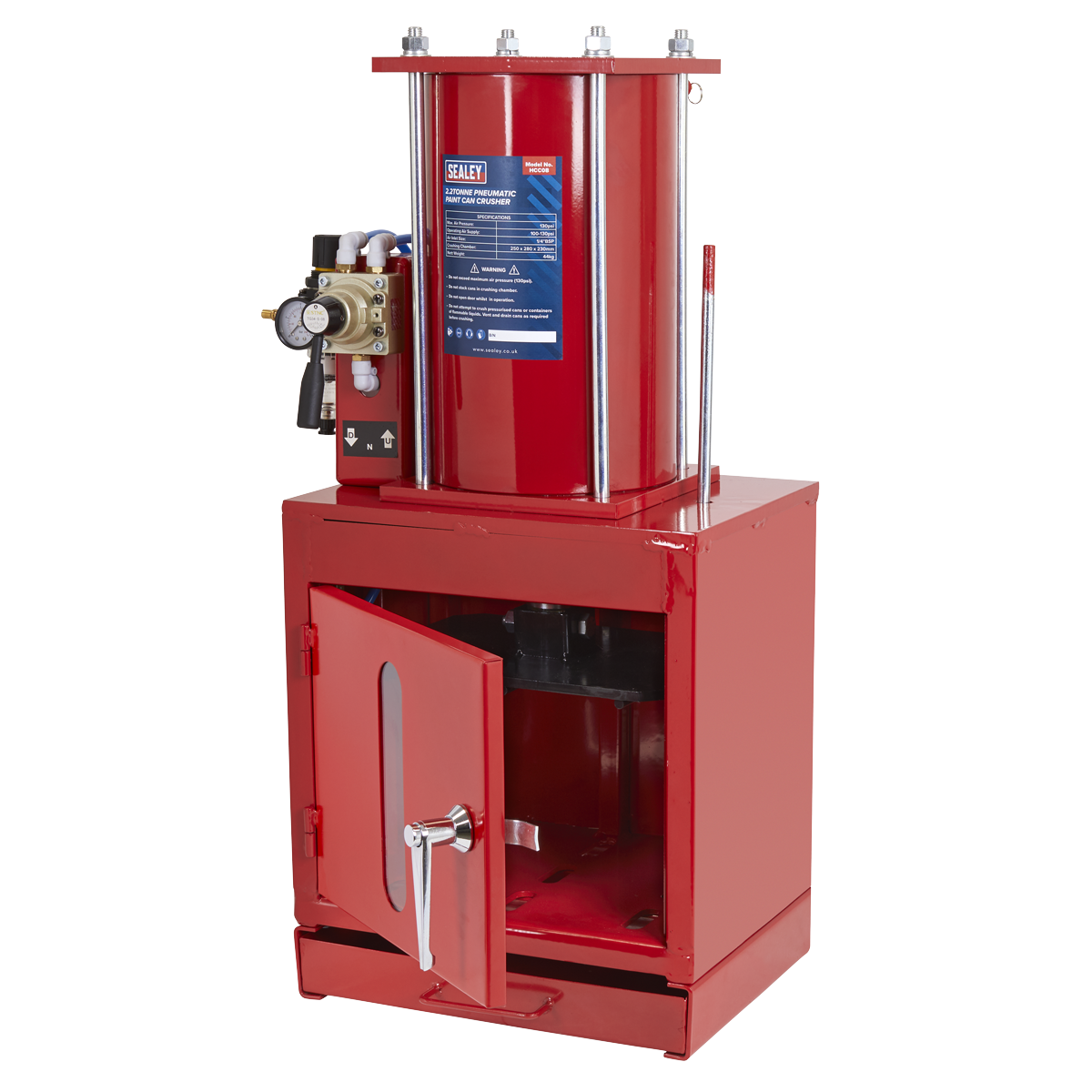Pneumatic Paint Can Crusher 2.2 Tonne (Factory Refurbished)