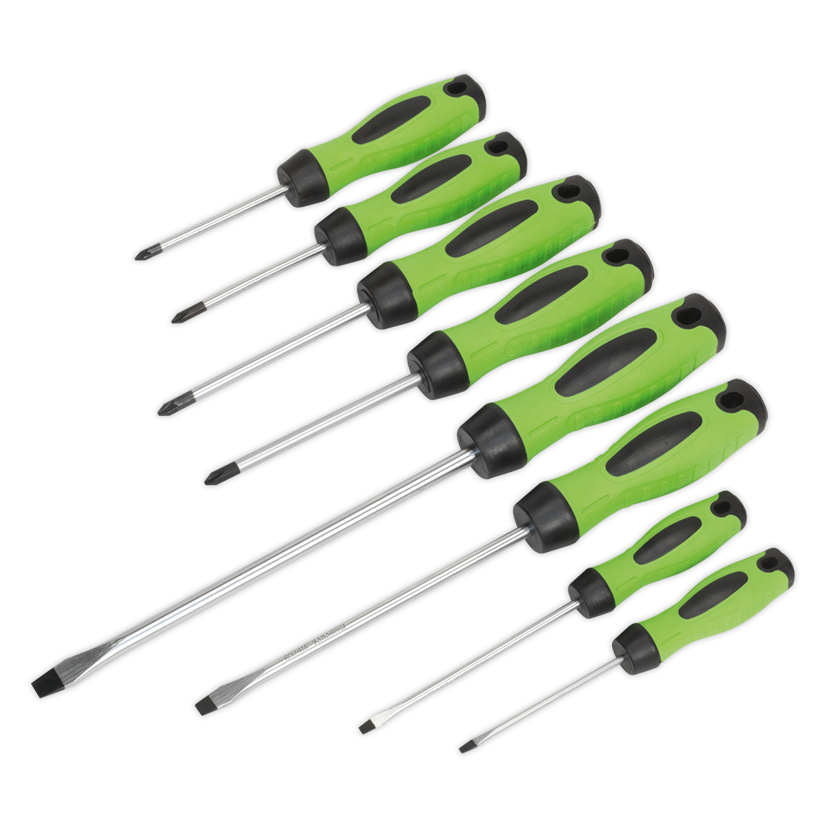 Premier Screwdriver Set 8pc - Hi-Vis Green