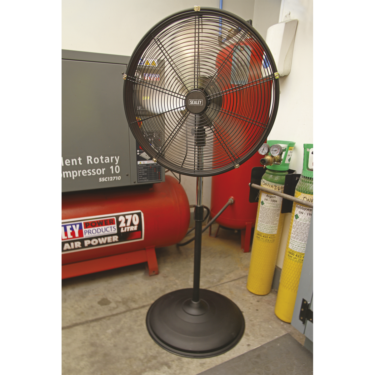Industrial High Velocity Oscillating Pedestal Fan 20", 3-Speed (HVF20PO)
