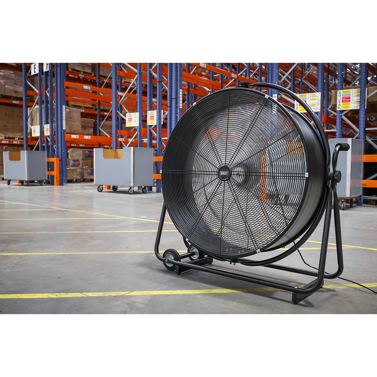 Industrial High Velocity Orbital Drum Fan 30" 230V
