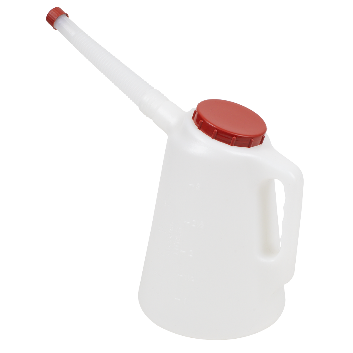 Oil Container with Red Lid & Flexible Spout 3L