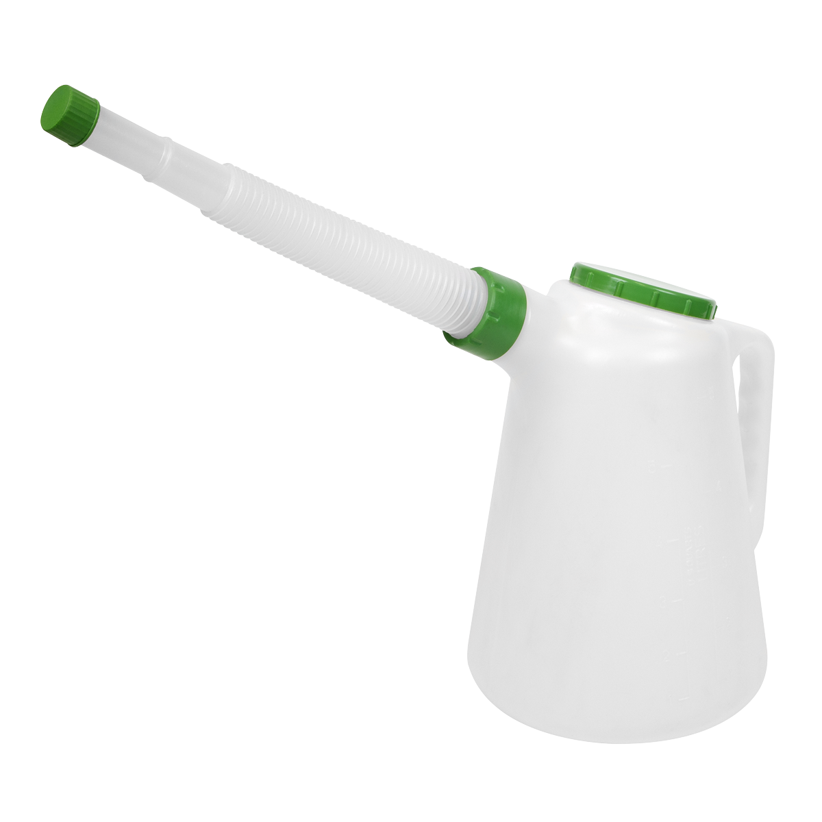 Oil Container with Flexible Spout 5L - Green Lid