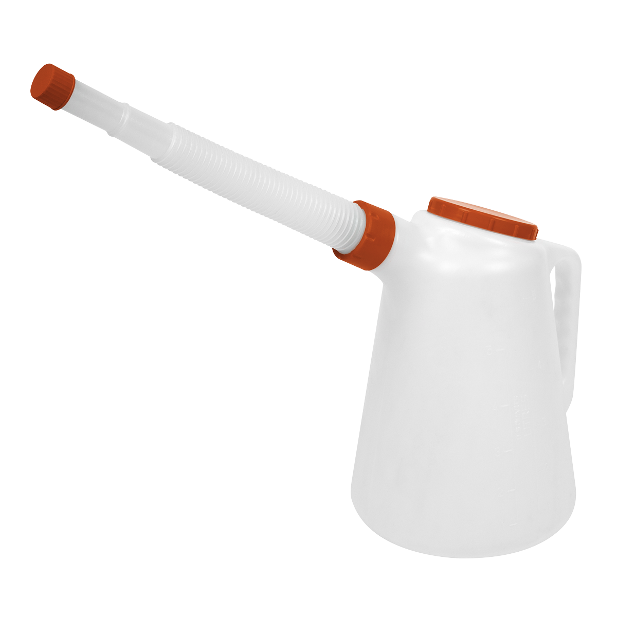 Oil Container with Flexible Spout 5L - Red Lid