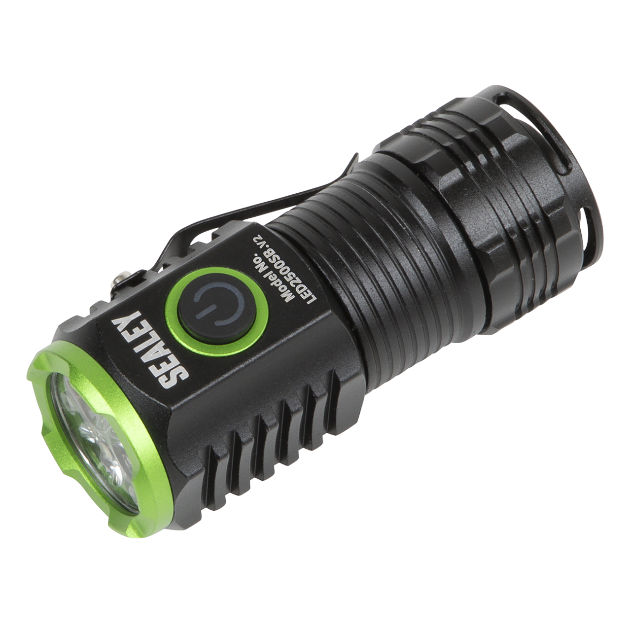 Sealey LED2500SB SMD LED Rechargeable Super Beam Pocket Light Torch, 24W, 2500 Lumens, Black