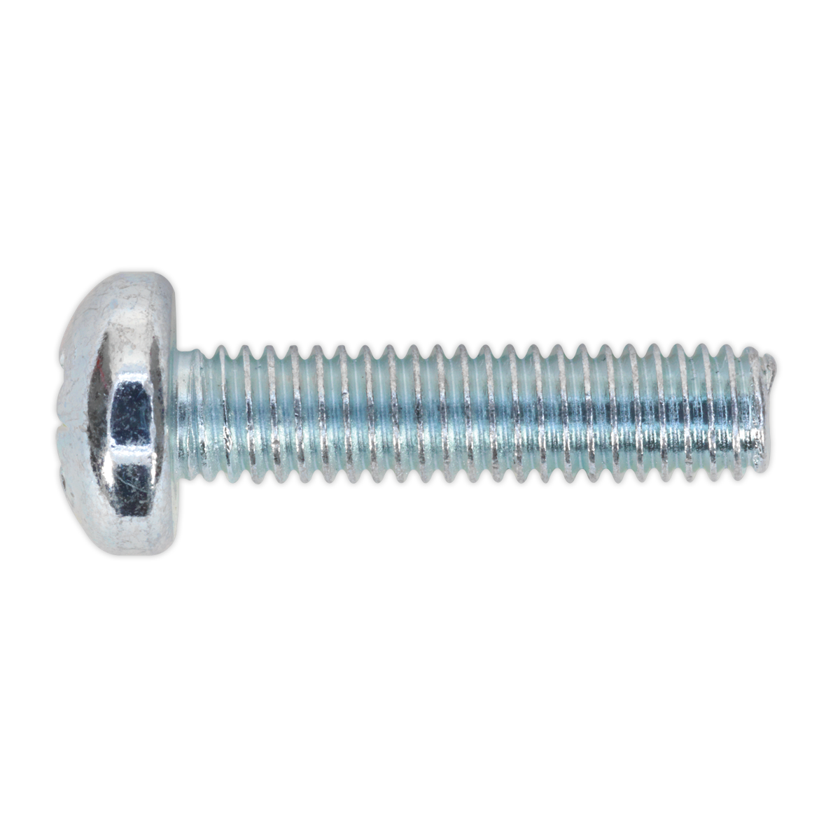 Zinc Plated Pan Head Pozi Machine Screw M6 x 25mm, DIN 7985Z - Pack of 50