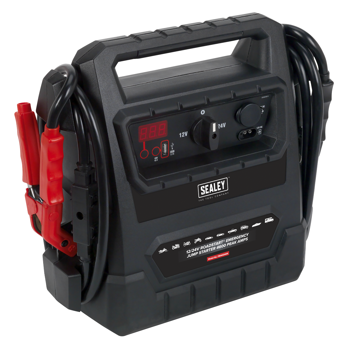 12/24V RoadStart® Emergency Jump Starter 4600 Peak Amps