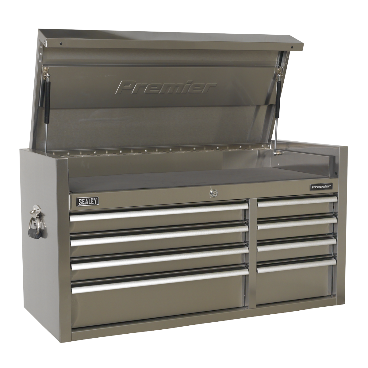 Premier™ Heavy-Duty Extra-Wide Topchest 8 Drawer 1055mm - Stainless Steel