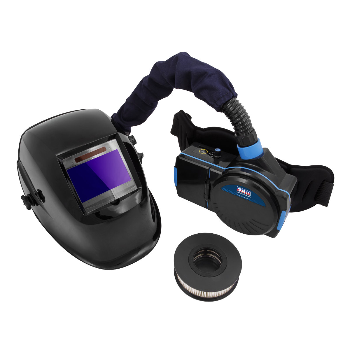 Auto Darkening Welding Helmet with TH2 Powered Air Purifying Respirator (PAPR)