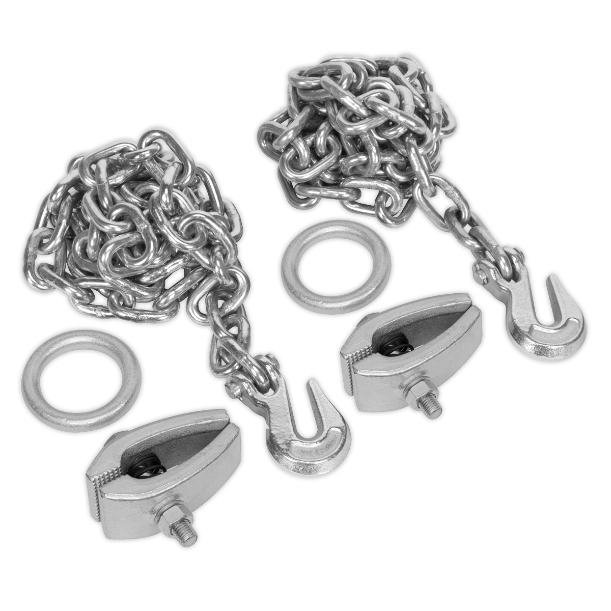 Chain Kit 2 x 2m Chains & 2 x Clamps